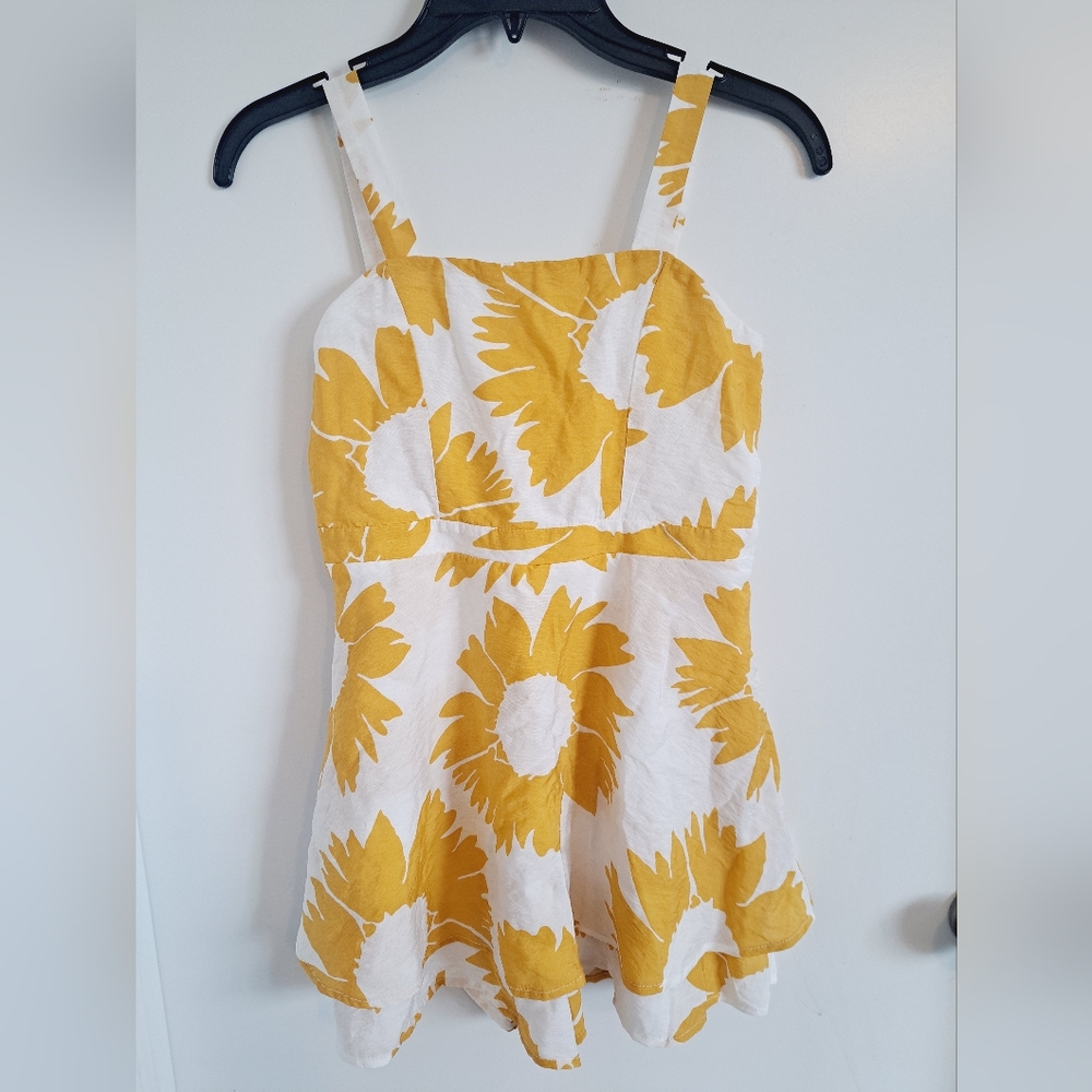 Willow & Root Sunflower Romper Girls Large